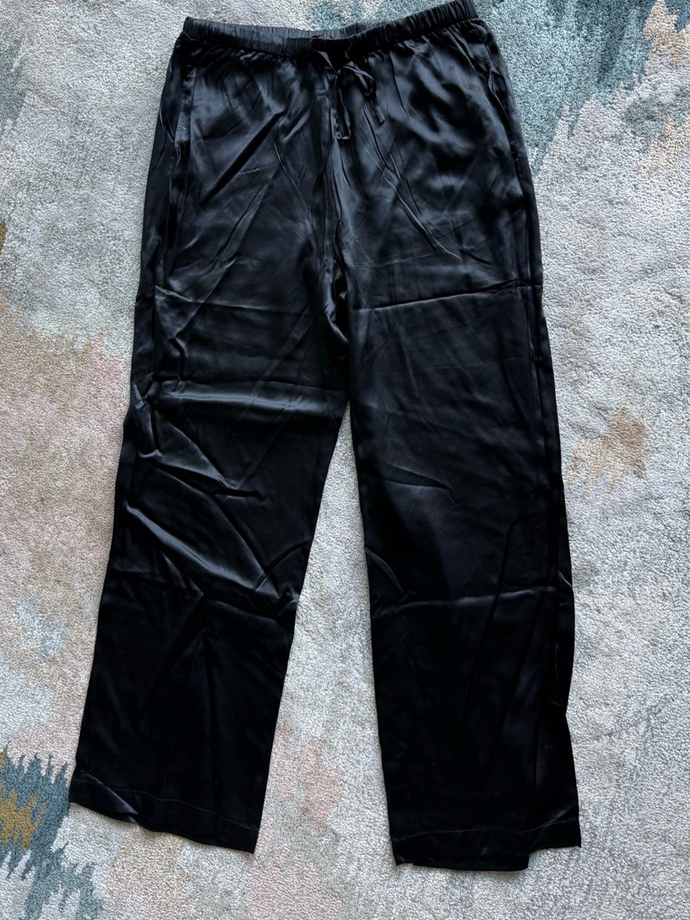 Black Quince Silk Pant